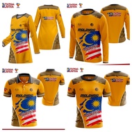 Tshirt Muslimah Jersey Baju Merdeka 2023 Budak Dewasa Lelaki KELUARGA MALAYSIA Jersey Muslimah Baju Jersey Muslimah Family Yellow Set Baju Muslimah Murah Plus Size Microfibre