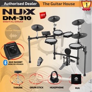 Nux DM-310 Full Set Digital Electronic Drum with Bluetooth and Dual Mesh Head with  (DM310)