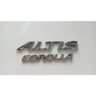EMBLEM LOGO TOYOTA ALTIS COROLLA CHROME