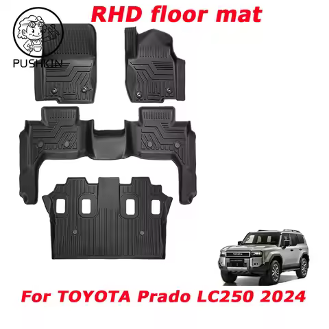 RHD For TOYOTA Prado LC250 2024 2025 TPE car carpet Floor mat Full Set Trim to New Prado LC250 water