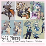 🔥 Digital Illustration Collection - Cute Little Furry Ideas Drawing References Collection 🔥 Anime Fi