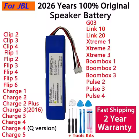 100% Original Replacement Speaker Battery For JBL Link 10 20 G03 Clip Charge Boombox Flip Pulse Xtre