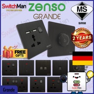 [SIRIM] ZENSO Grande Switch & Socket Suis Rumah 13/15/16/20/45A 1/2/3/4 Gang 1/2 Way Universal Round
