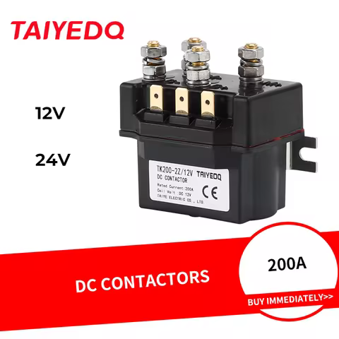 DC Contactor of Electric Winch Forward and Reverse Transfer Contactors 12V 24V 200A TK200-2Z