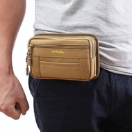 Canvas Waist Bag Men's Construction Site Waist Bag Wear Belt Mobile Phone Coin Purse Phone Case Cons