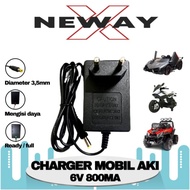 Charger 6 Volt Adaptor Cas Mobil Motor Aki Mainan Anak Remot