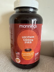 Mannings 萬寧卵磷脂 1200mg 軟膠囊