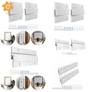 [utruiut0k] 4Pcs French Design Cleat Picture Hangers Aluminum Z Hangers for Whiteboard