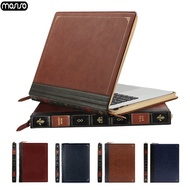 ☑♧₪  Newest PU Leather Laptop Sleeve for MacBook Air 13 Case A2337 A2179 Pro 13 A2338 Laptop Bag Carry Case for MacBook Pro 14 A2442