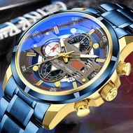 [Explosive style] Swiss genuine automatic watch men s black technology luminous waterproof men s watch non-mechanical st