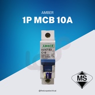 [CLEARANCE STOCK] SIRIM APPROVED AMBER 1P MCB 10A MINIATURE CIRCUIT BREAKER