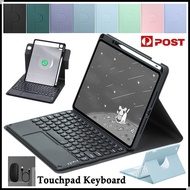 For iPad Pro 10.5 /iPad Air 3rd 10.5 inch Wireless Bluetooth Touchpad Keyboard Mouse Leather Rotate Stand Cover