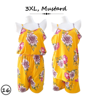 iChubby PLUS Size (3XL), BIG SIZE, TERNO Spaghetti Strap Top and Loose Shorts Pambahay for Women | F