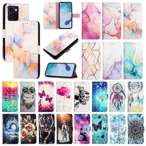 Cute Painted Leather Flip Case on For Nokia HMD Skyline Fuison Pulse Plus X10 X20 X30 G10 G11 G20 G2