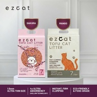 Ez Cat - Tofu Cat Litter Bundle 7 Litter Tofu Cat Sakura Variant mango
