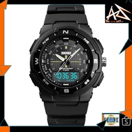 MALAYSIA UP📣(AZWAR SHOP) Top luxury Men's Dual Display LED Digital PU Luxury Strap Date Clock Watch