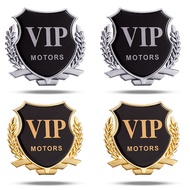 Large Unique VIP Car Logo Car VIP Word Logo Side Logo Decorative Sticker Modified Metal Tail Logo Lo