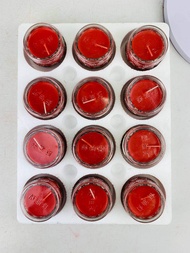 YMS Candle Ghee 24 hours Lotus Candle 酥油燈24小时 酥油灯 酥油蜡烛 环保 无毒 无黑烟  莲花烛 蜡烛 拜神 拜神用品 祭拜用品 莲花蜡烛 黄莉蜡烛 旺来蜡烛