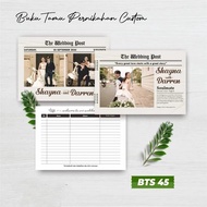 Custom Aesthetic Wedding Guest Book - Premium Wedding Guest Book - BTS Wedding Guest Book