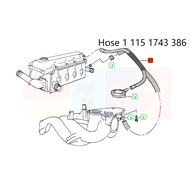 Hose Double Exhaust Pipe 1743386 11 15 1 743 386 BMW E36 E46 E34 Z3 Engine m43