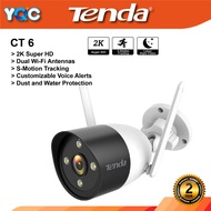 Tenda CT6 | 2K(3MP) HD WiFi Camera for Home Security | IP66 Waterproof | Outdoor Security Camera | C