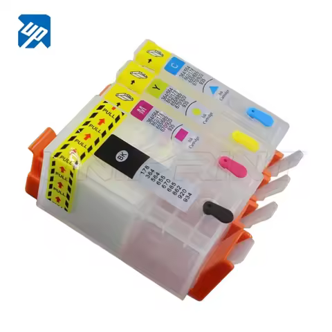 UP 4PCS empty refillable Ink Cartridge Compatible for HP 902 904 903XL for hp pro 6960 6970 6950 695