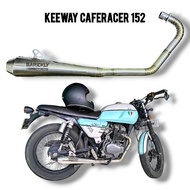 Ekzos Keeway Cafe Racer 152 Original Barickly Racing Exhaust Stainless Steel Material Keeway Caferac