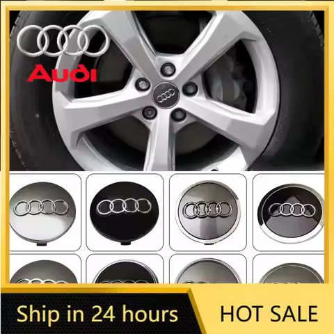 2026 Hot For Audi 4pcs 60mm 61mm 68mm 69mm Audi Hub Caps Car Wheel Center Caps For Audi A1 A2 A3 A4