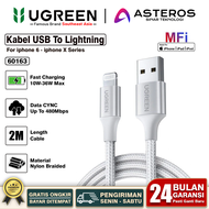 UGREEN Kabel Iphone Ipad Usb Lightning MFI FAST Charging 10W-18W