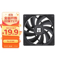 利民（Thermalright）TL-C12C 黑色12cm入门级风压扇 经典磁稳S-FDB轴承 50CM 4PIN串接PWM接头 1550转速