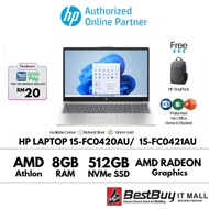 HP Laptop 15-FC0420AU/15-FC0421AU/15-Fc0105AU/15-Fc0106AU (AMD Athlon / 8GB RAM/512GB SSD)