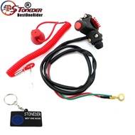 STONEDER Kids ATV Kill Stop Tether Open Safety Switch Push Button For 2 Stroke Pocket Dirt Bike Mini