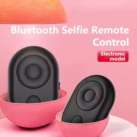 Mini Wireless Remote Controller Compatible with Bluetooth Self-Timer Shutter Button for Android Appl