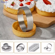 Fstyzx 5/6/7/8CM Classic 304 Stainless Steel Mousse Ring Cake Mold With Hole Tart Bottom Tower Fruit