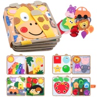 สินค้าลดราคาพิเศษ: codMontessori Toy Busy Board Giraffe Busy Book Preschool Learning Educational Qui