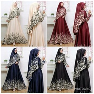 T1 DANIA SYARI (REAL PIC)/maxi dress/hijabers/syari/Muslim fashion/Muslim clothing