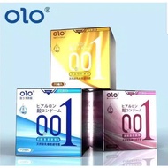 ของแท้!!! OLO ถุงยางอนามัยบาง001 ZERO zero-sense บาง001 Glossy hyaluronic acid AIR ถุงยางอนามัยบางเหมือนไม่ได้ใส่ ราคาถูก / ส่ง