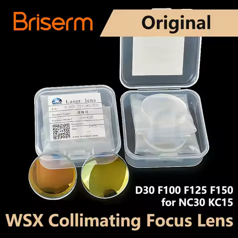 Original WSX Laser Focusing Collimating Lens D30 D37 F75 F100 F125 F150 F200 for NC30 KC13 KC15 NC60