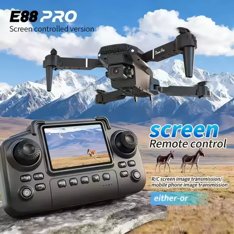 E88PRO Drone 8K 5G HD Dual Camera GPS Aerial Photography Remote control screen display Control Aircr