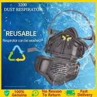 3M Dual Filter Gas Respirator Mask Chemical Anti-Dust Paint Industrial Gas Mask Suit Filter Protects