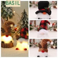 BASIL Elf Gnome Light, Antlers Dwarf Lattice Hat Gnome Glowing Doll, Creativity Elk Deer Rudolph ill