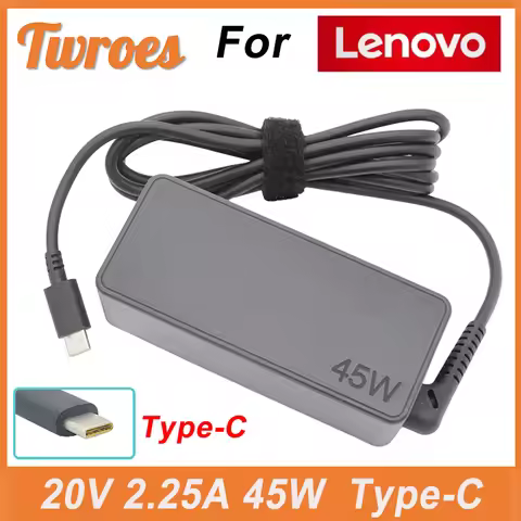 20V 2.25A 45W Type USB C For Lenovo AC Laptop Charger Chromebook c330 00HM666 Series ThinkPad T480 Y
