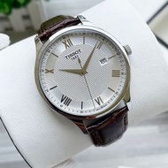 100%全新原裝 TISSOT天梭俊雅系列 石英機芯 防水多功能 男錶 42mm 銀色錶盤