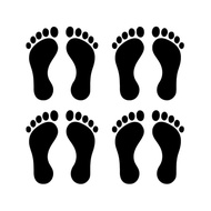 / footprint sticker package motorcycle sticker