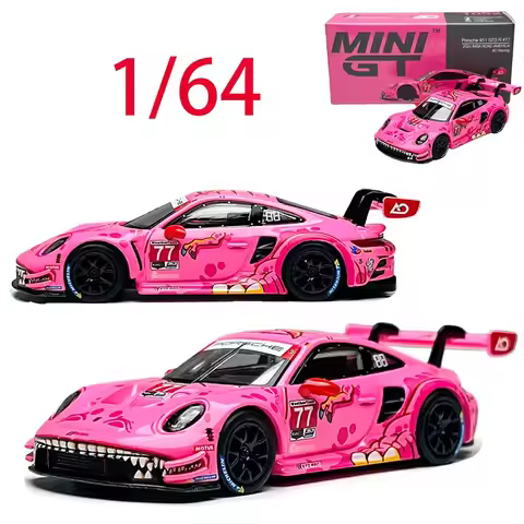 MINIGT Diecast 1/64 Scale Porsche Alloy Car Model Porsche 911 GT3 RS #1052 Play Vehicles Toys for Bo