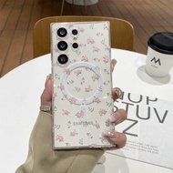 For Samsung S25 Ultra S24 S23 FE S22 S21 plum blossom Phone Case For Samsung A55 A56 A16 A17 A15 A14