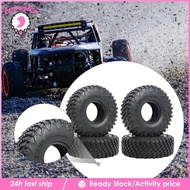 [Lovoski] 4x Replaces Eays to Install High Performance Upgrade Part RC Rubber Tires 1.0 inch Tires f