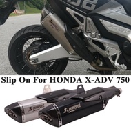 X-ADV 750 AKRAPOVIC FULL SYSTEM CARBON EXHAUST STAINLESS STELL EXHAUST FULL SYSTEM MANIFOLD EXHAUST 