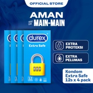 Durex Extra Safe Kondom Tebal Pria Lebih Aman 12s (4 pcs) - Condom