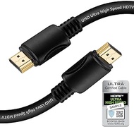 PEPPER JOBS 8K HDMI 2.1 Cable 48gbps Certified Ultra High Speed HDMI Cable 10ft/3M 4K120 8K60 144Hz eARC HDR HDCP 2.2 2.3 Compatible with Dolby Vision TV 4K Roku Sony LG Samsung Xbox Series X PS4 PS5